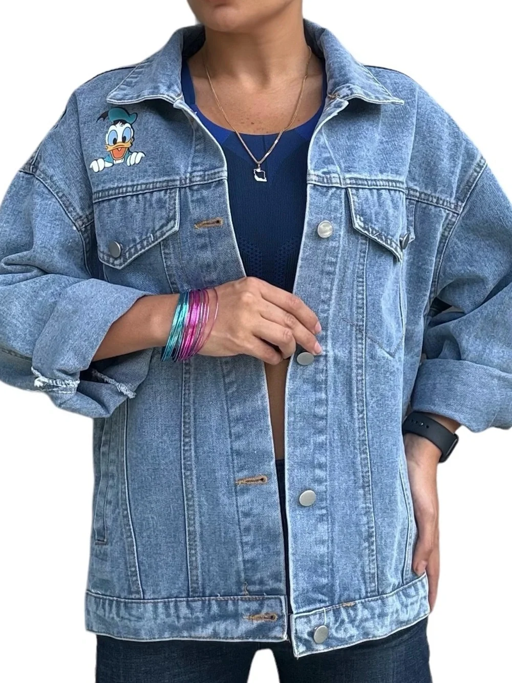 Graphic Donald Duck Denim Jacket - Picture 3 of 7